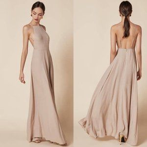 Reformation Frossen Strappy Maxi Dress (taupe)